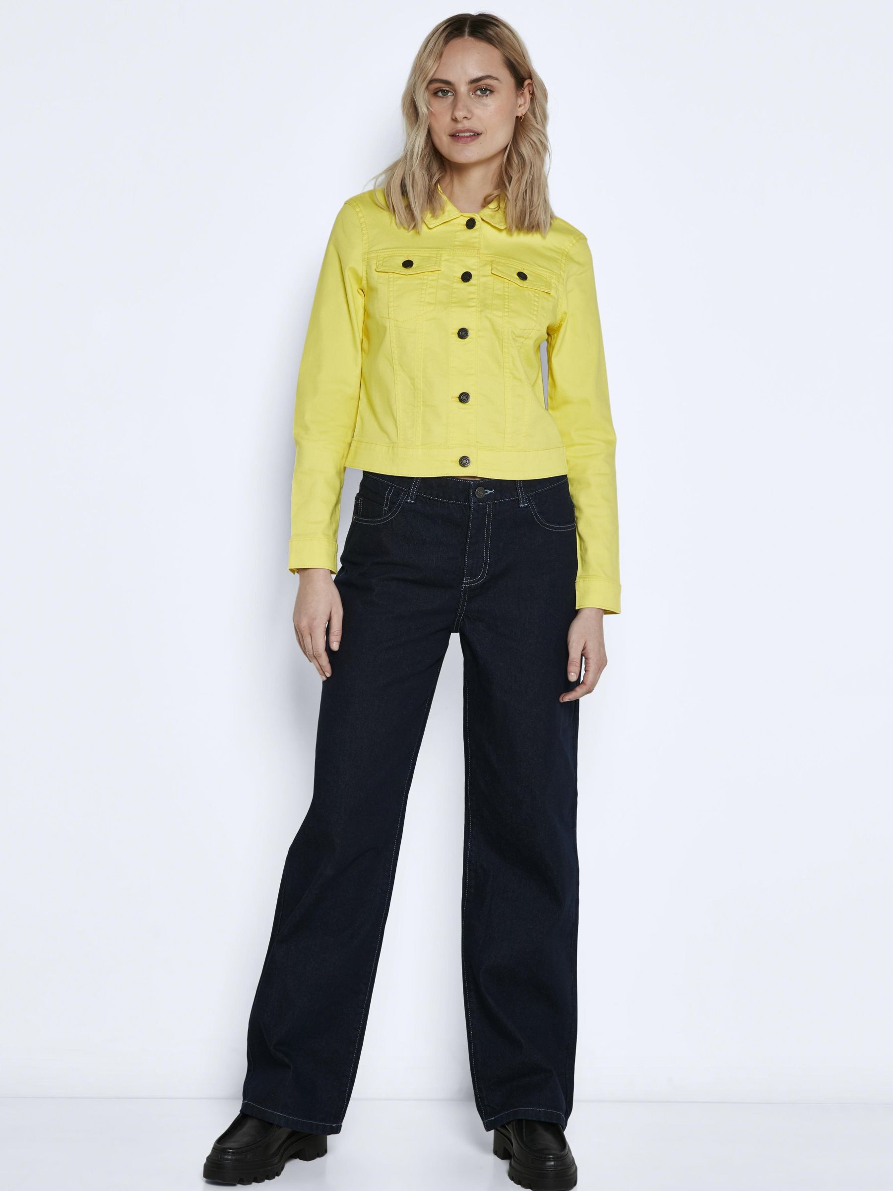 Black and yellow jean jacket 2025