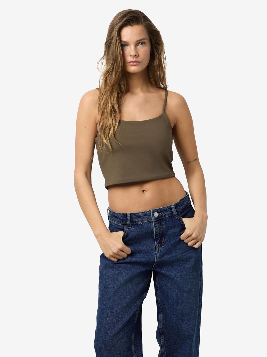 Noisy May CROPPED SLEEVELESS TOP, Crocodile, highres - 27021450_Crocodile_007.jpg