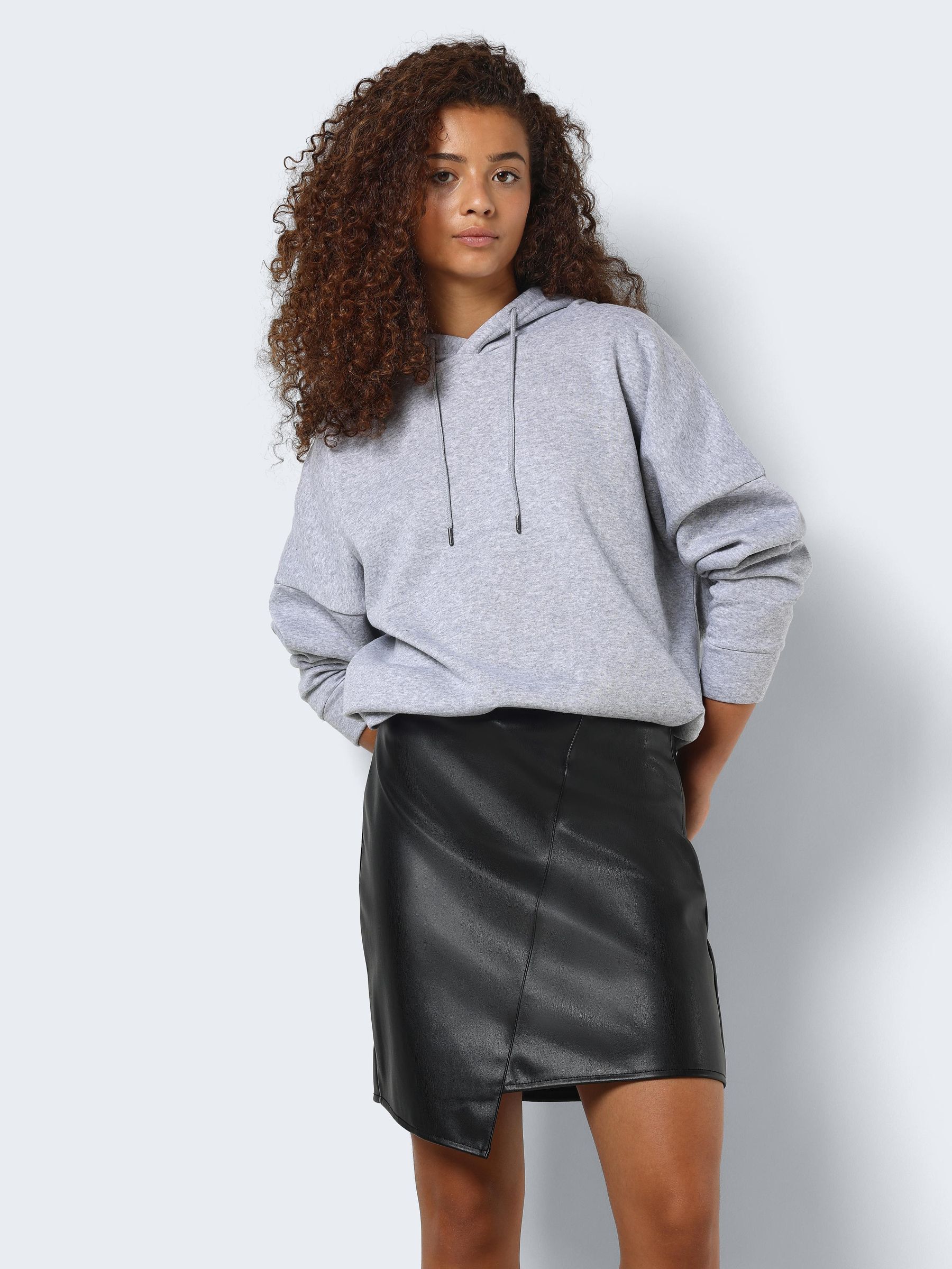 Jupe cuir sale asymétrique