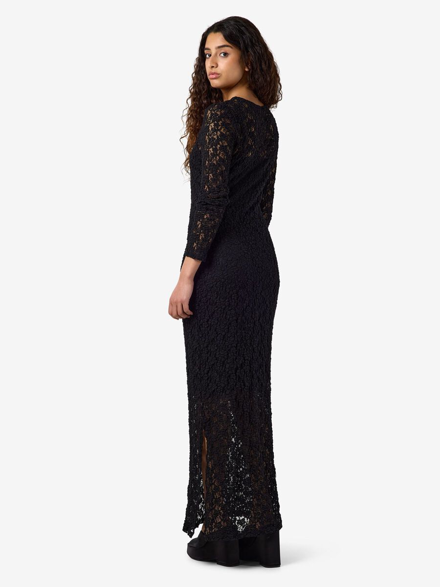 Carousel image 3 NMMIRIAM - LONGUE ROBE EN DENTELLE, Black