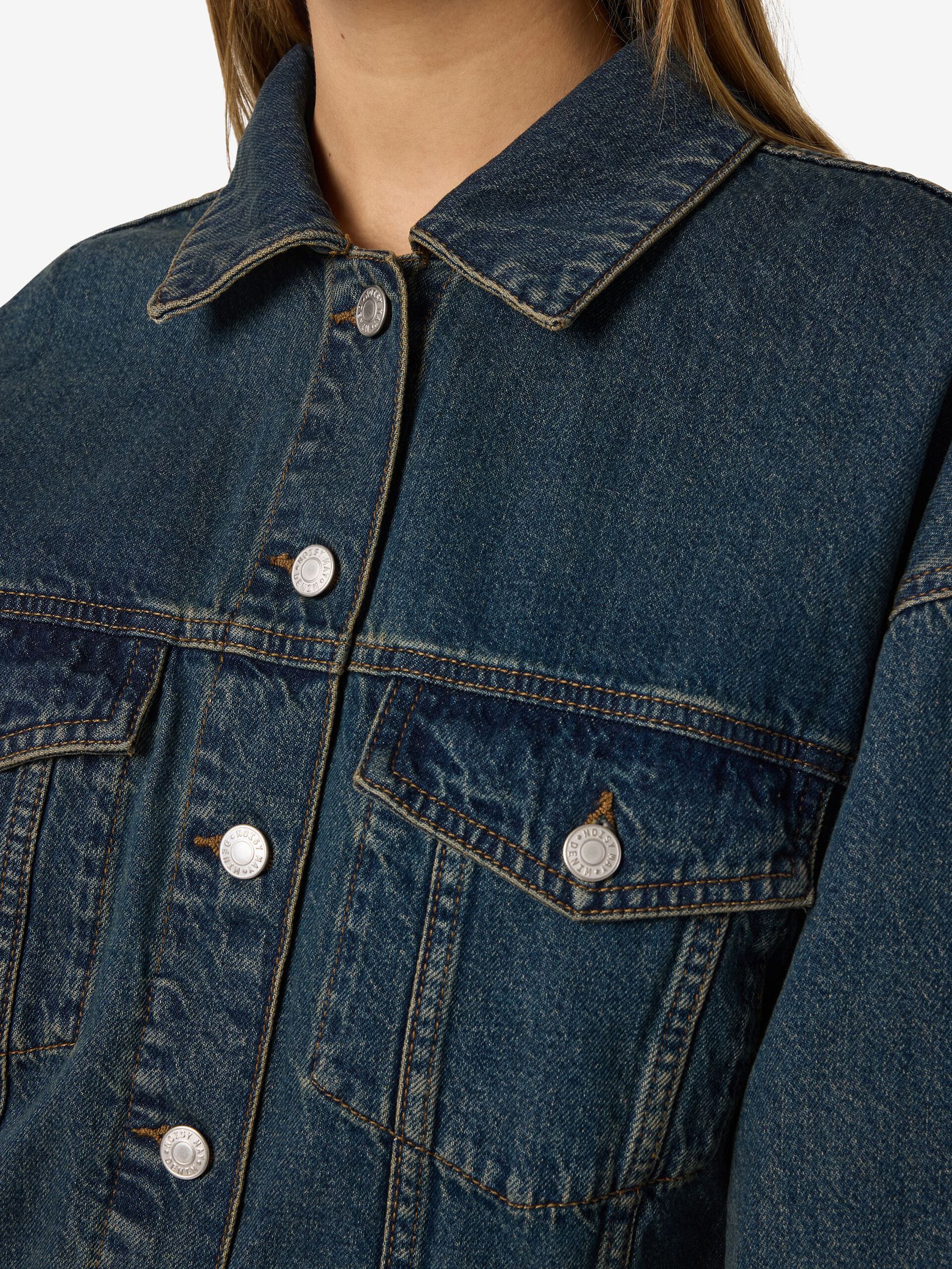Carousel image - NMFANJA JEANSJACKE, Dark Blue Denim | 5