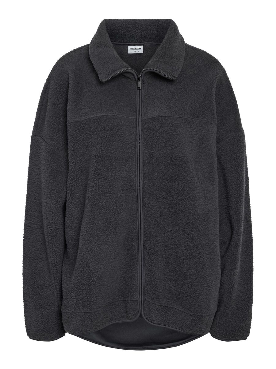 Carousel image - RELAXED FLEECE JACKET, Obsidian | 2