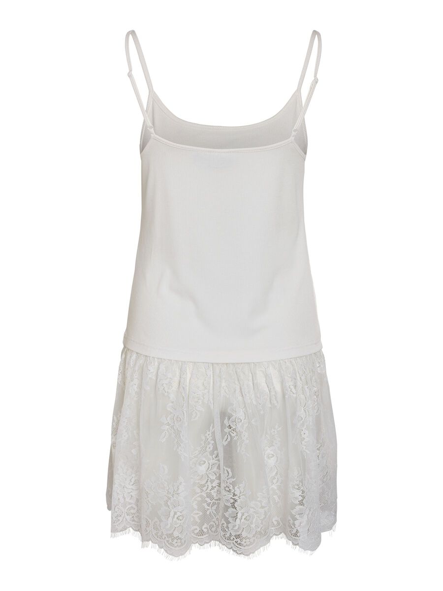 Carousel image - NMNILLE LACE TOP, Bright White | 2