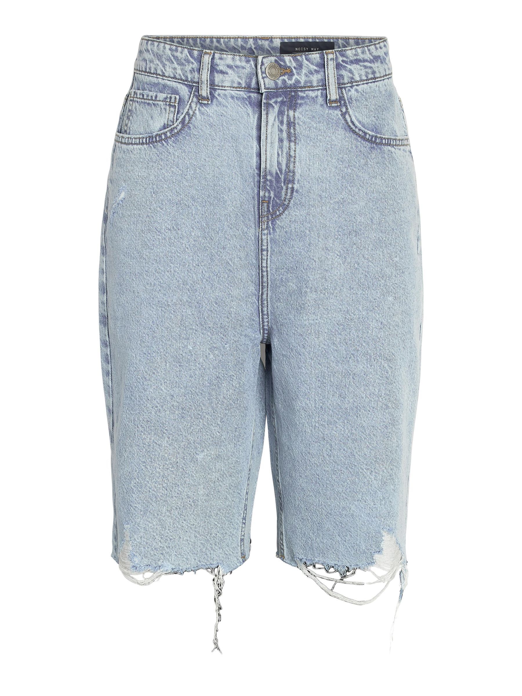 Missguided longline denim shorts hot sale