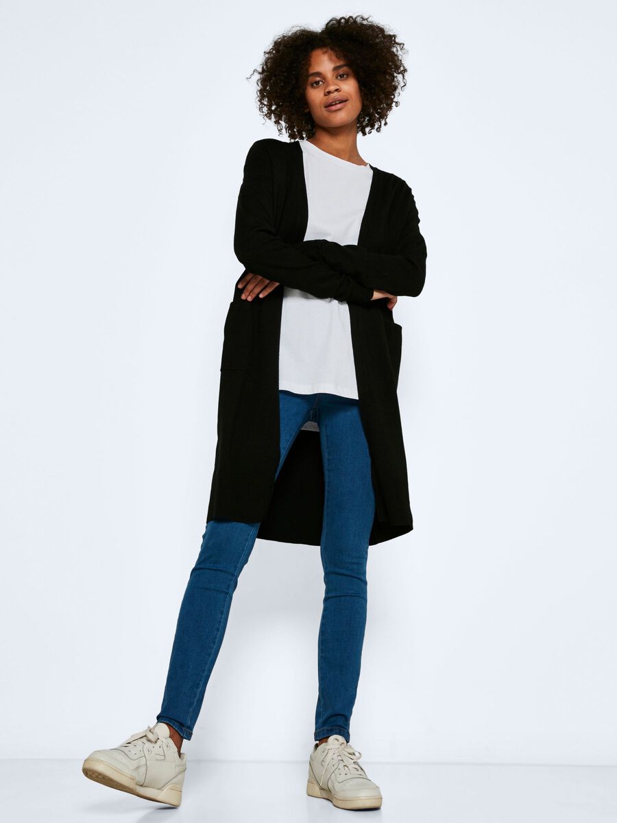 Noisy May MI-LONGUE CARDIGAN, Black, highres - 27019215_Black_007.jpg