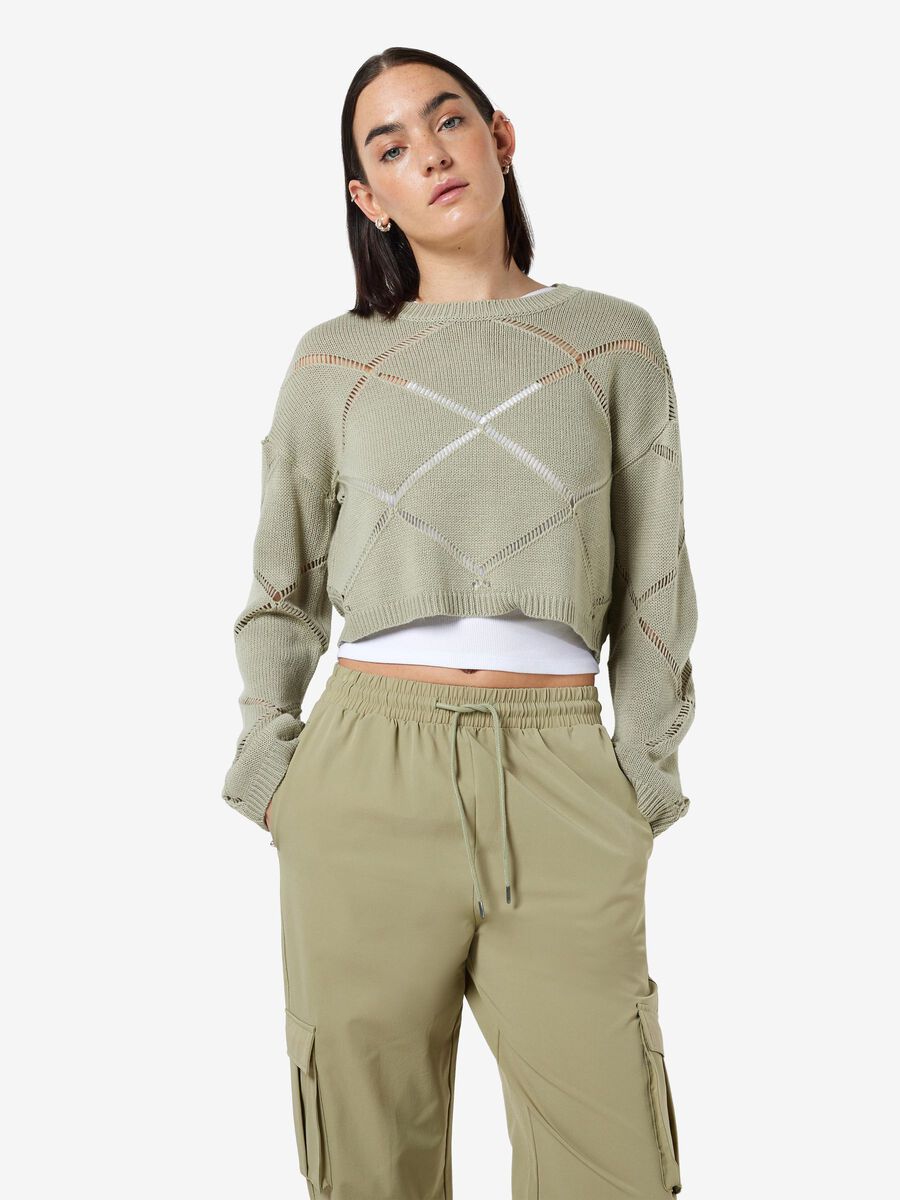 Noisy May CROPPED KNITTED PULLOVER, Desert Sage, highres - 27026101_DesertSage_007.jpg