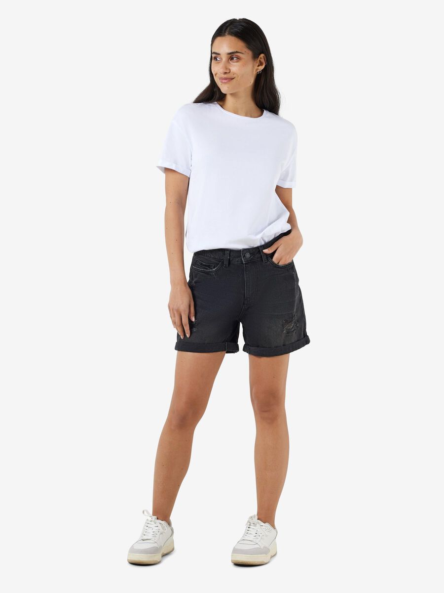 Noisy May NORMAL WAIST DENIM SHORTS, Black Denim, highres - 27010865_BlackDenim_004.jpg