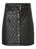 Noisy May QUILTED FAUX LEATHER SKIRT, Black, highres - 27016271_Black_001.jpg