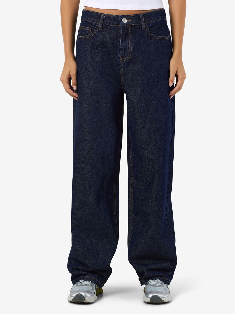 Product tile image - NMALEXA JEAN LOOSE FIT, Dark Blue Denim | 27036786_DarkBlueDenim