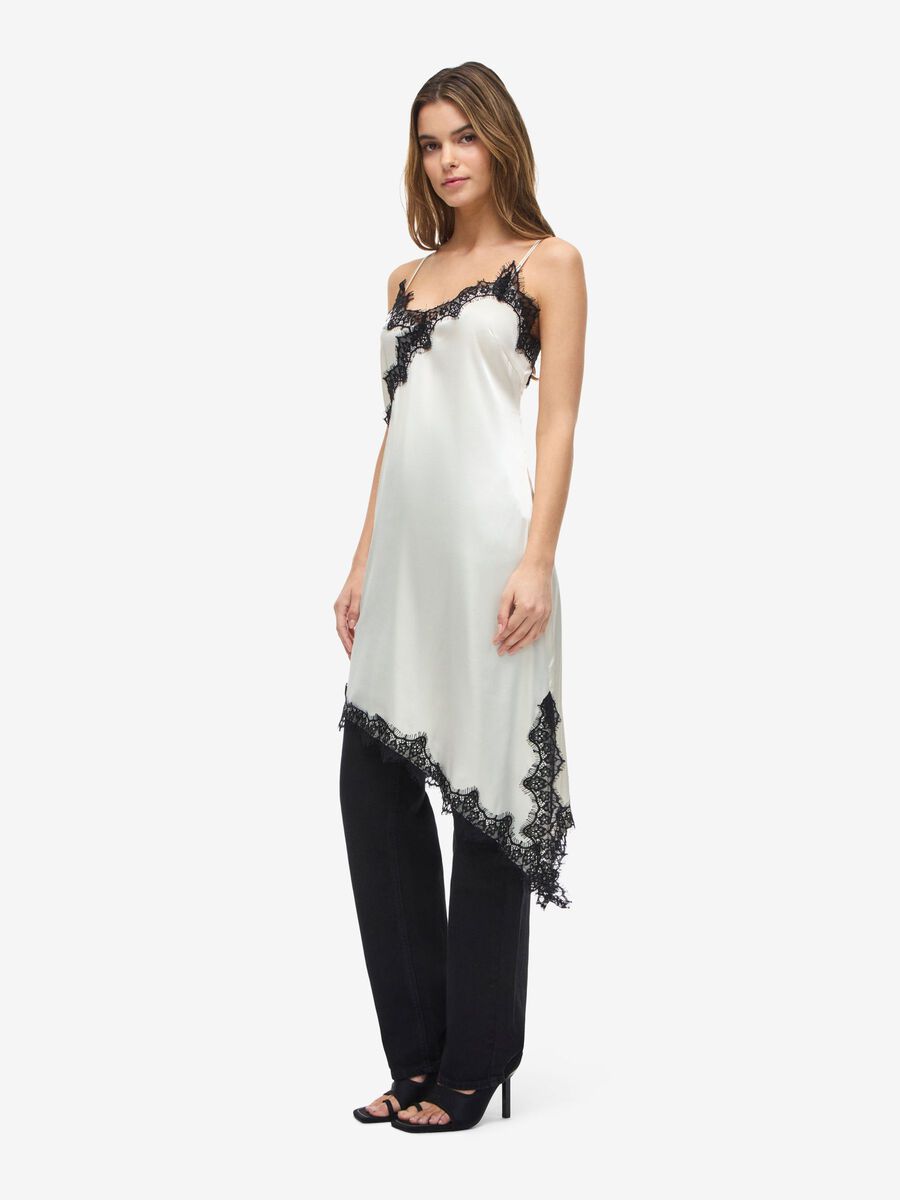 Carousel image - SATIN SLIP DRESS, Birch | 3