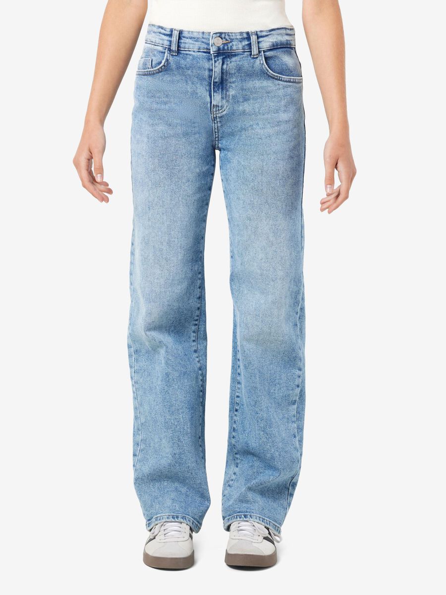 Noisy May NMYOLANDA NORMALE TAILLE WIDE LEG JEANS, Light Blue Denim, highres - 27025064_LightBlueDenim_003.jpg