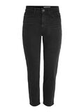 Noisy May NMMONI HIGH WAISTED CROPPED STRAIGHT FIT JEANS, Black Denim, highres - 27021112_BlackDenim_001.jpg