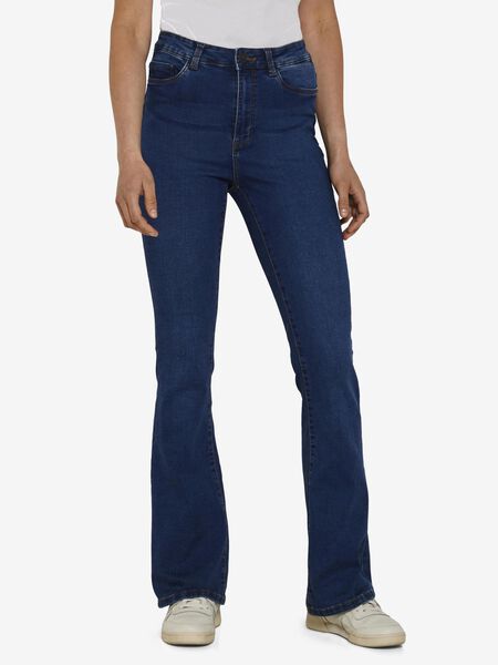 Noisy May NMSALLIE HIGH WAIST FLARED JEANS, Medium Blue Denim, highres - 27017557_MediumBlueDenim_003.jpg