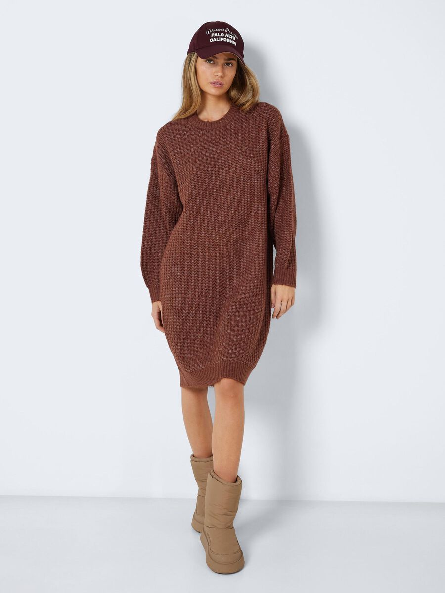 Noisy May MIDI KNITTED DRESS, Cappuccino, highres - 27021108_Cappuccino_007.jpg