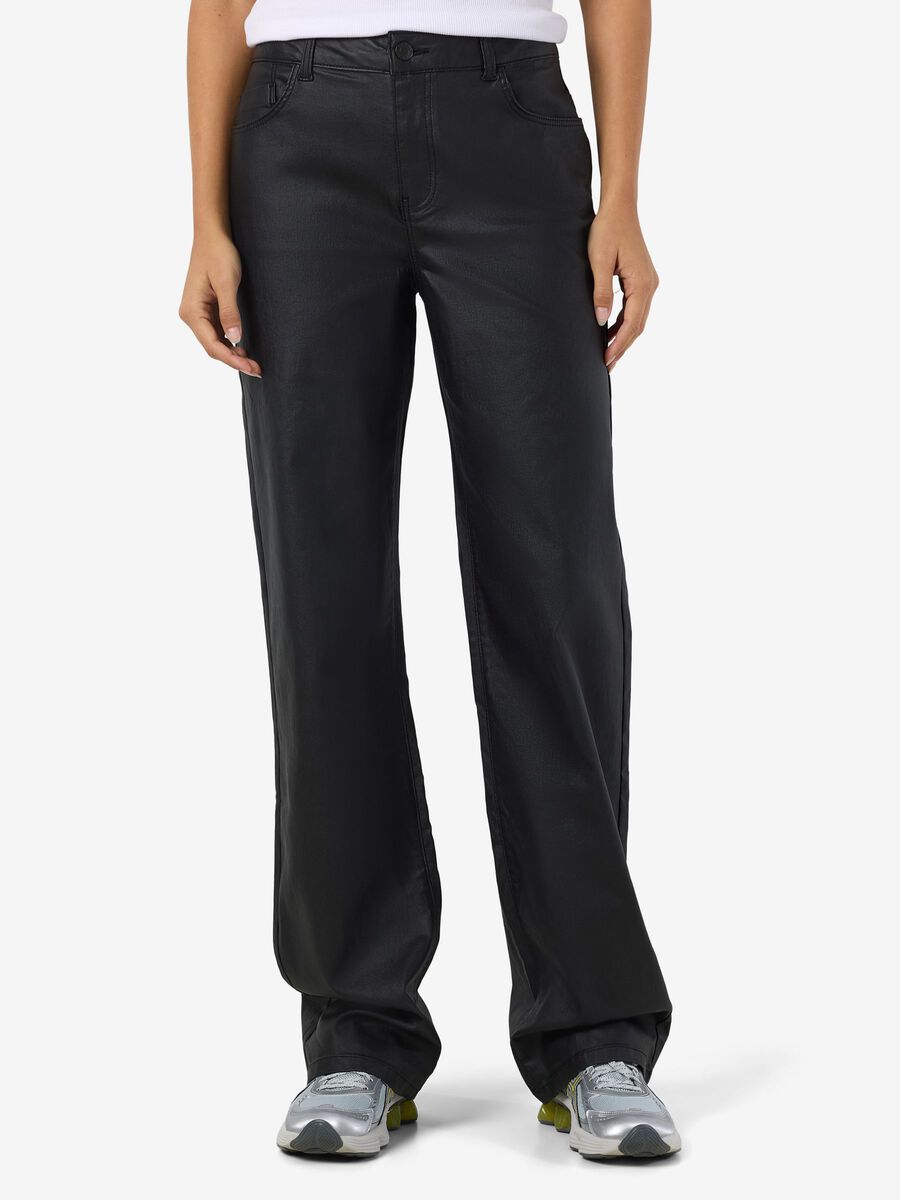 Carousel image - NMYOLANDA STRAIGHT FIT JEANS, Black | 1