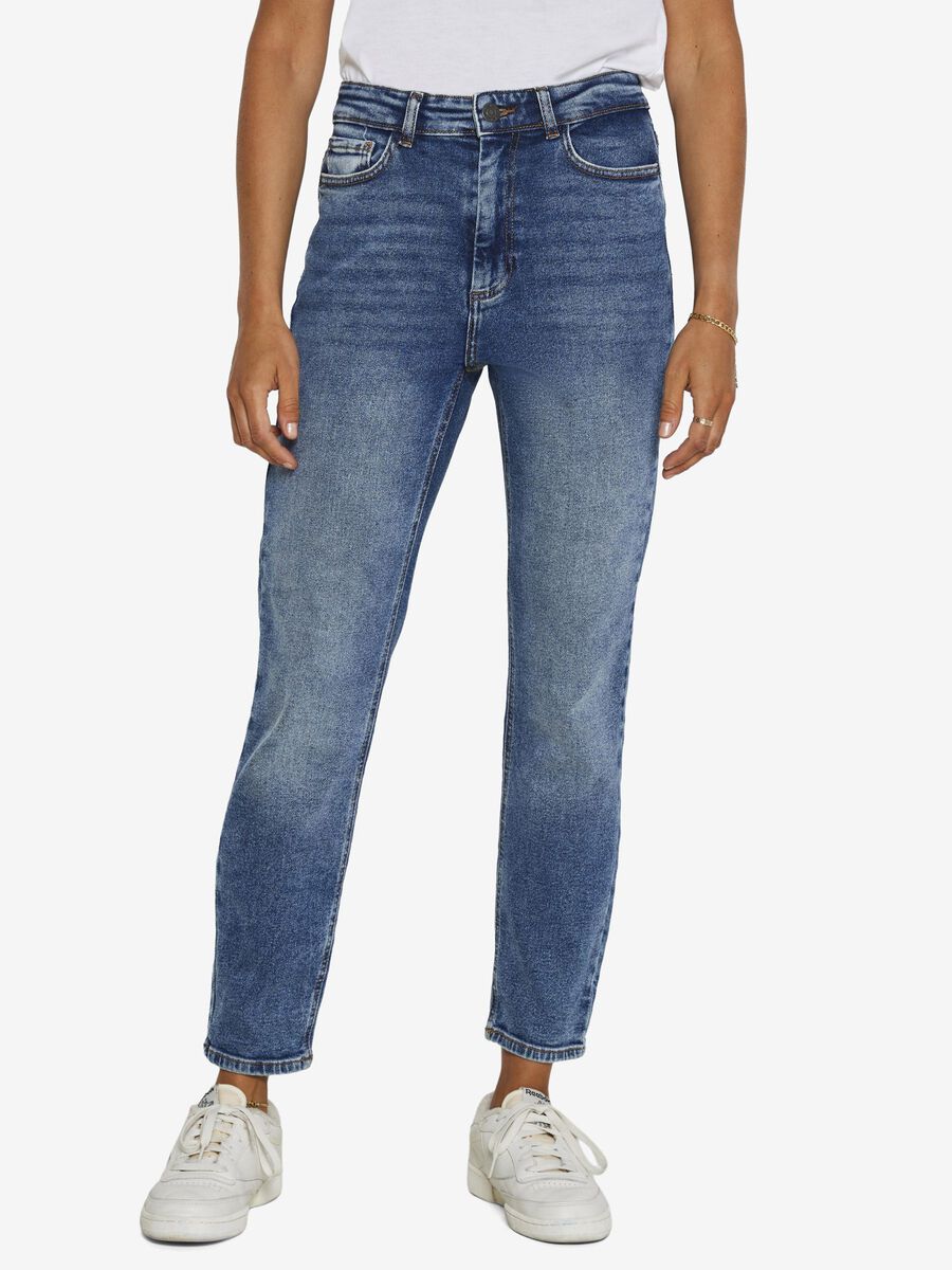 Noisy May NMMONI SLIM FIT JEANS, Dark Blue Denim, highres - 27022745_DarkBlueDenim_003.jpg