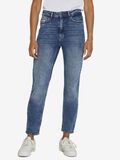 Noisy May NMMONI CROPPED HIGH WAISTED STRAIGHT FIT JEANS, Dark Blue Denim, highres - 27022745_DarkBlueDenim_003.jpg