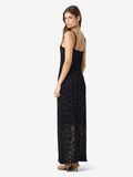 Product image thumbnail - NMLOUISE MESH MAXI JURK, Black | 3