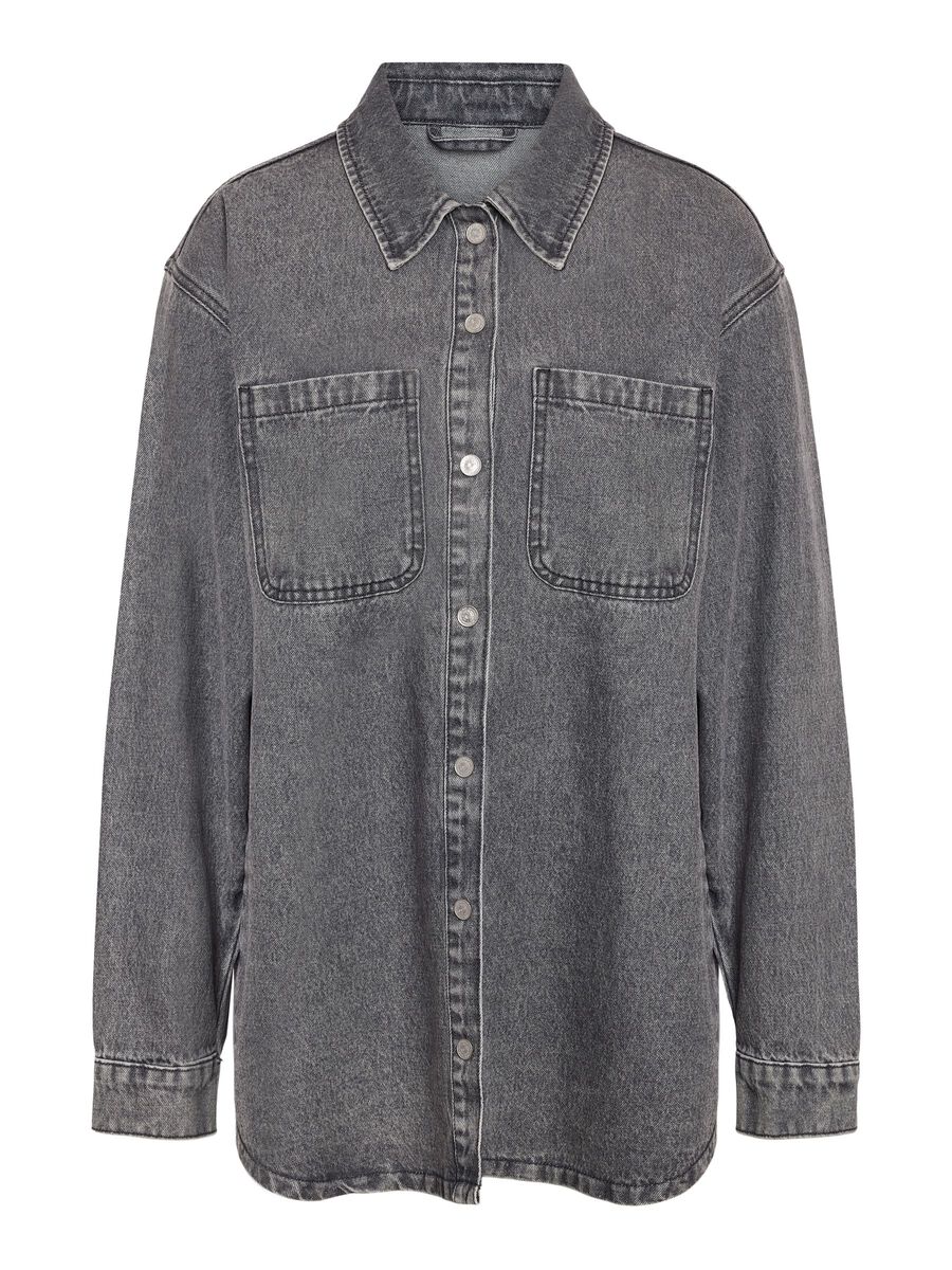 Carousel image - DENIM SHACKET, Medium Grey Denim | 1