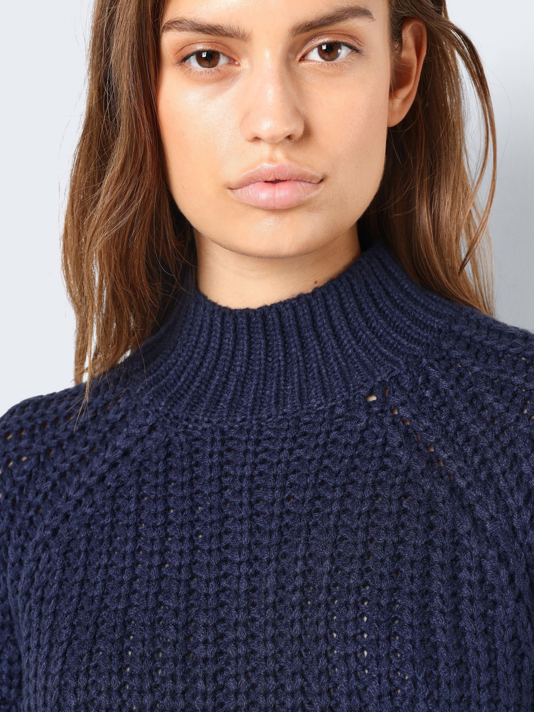 High neck sweater with blazer sale