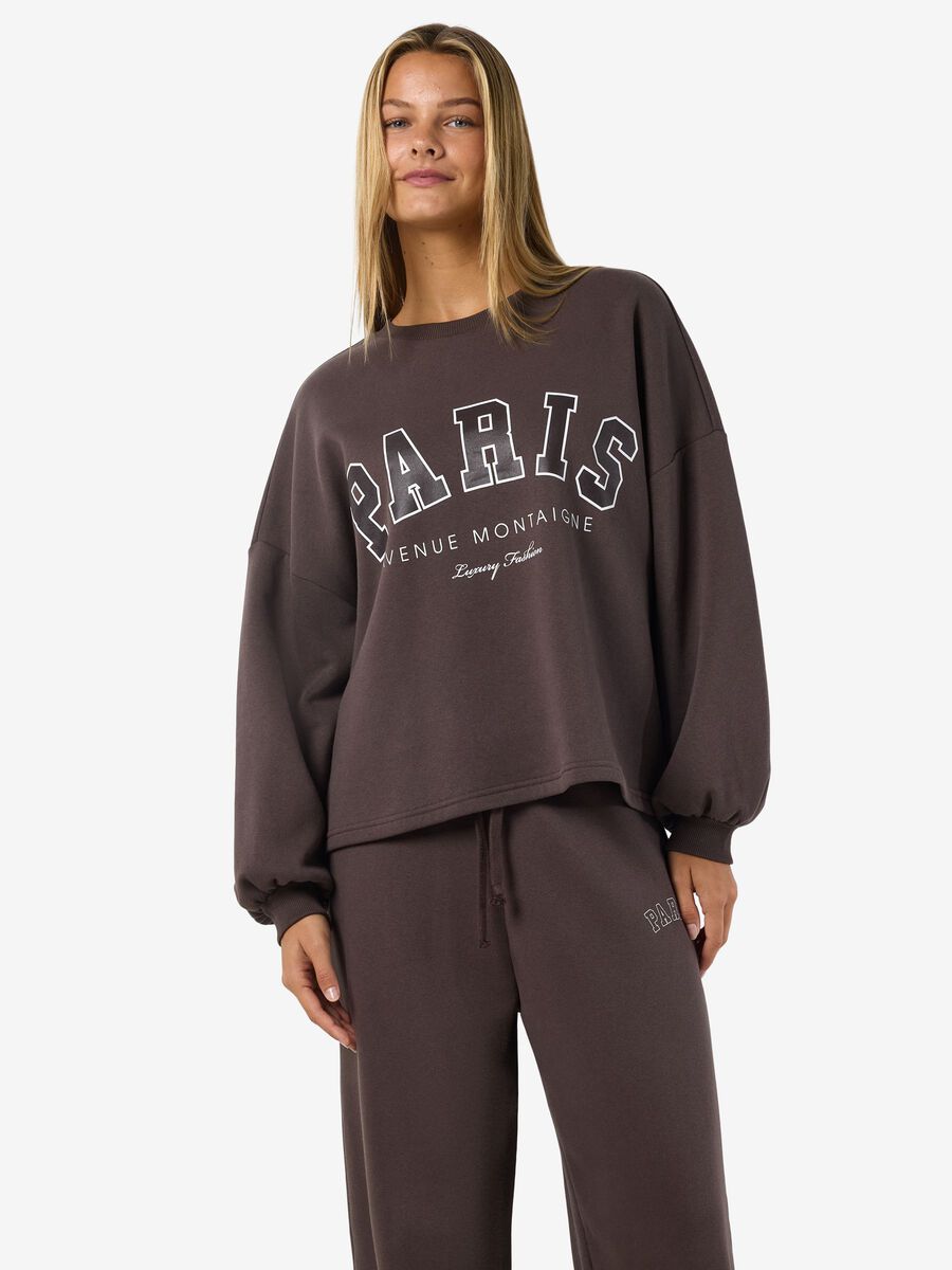 Carousel image - IMPRIMÉ SWEAT-SHIRT, Chocolate Brown | 1