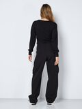 Noisy May LONG SLEEVED V-NECK TOP, Black, highres - 27022732_Black_005.jpg