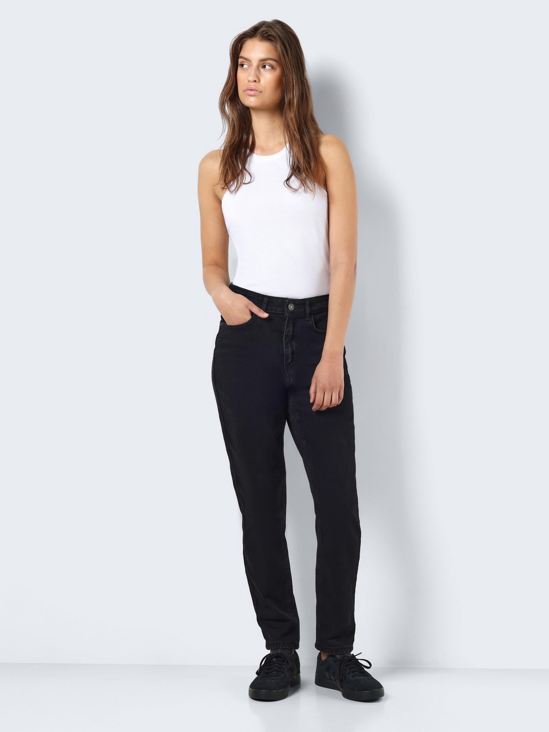 Slim black hot sale mom jeans