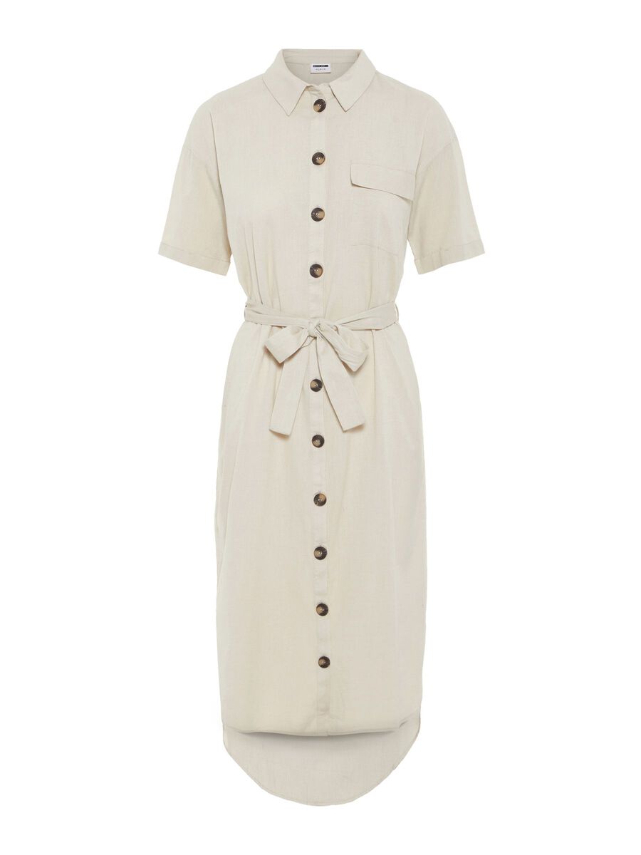Noisy May LONG SHIRT DRESS, Oatmeal, highres - 27007586_Oatmeal_001.jpg