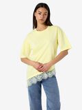 Product image thumbnail - LACE DETAILED T-SHIRT, French Vanilla | 6