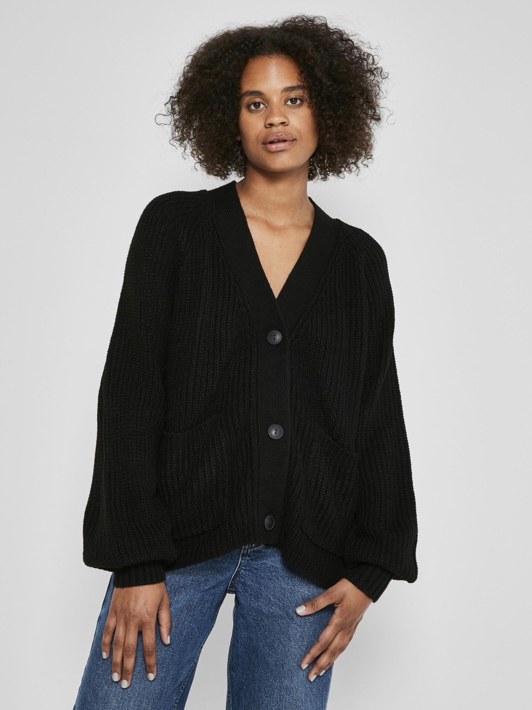 KNITTED CARDIGAN Black NOISY MAY