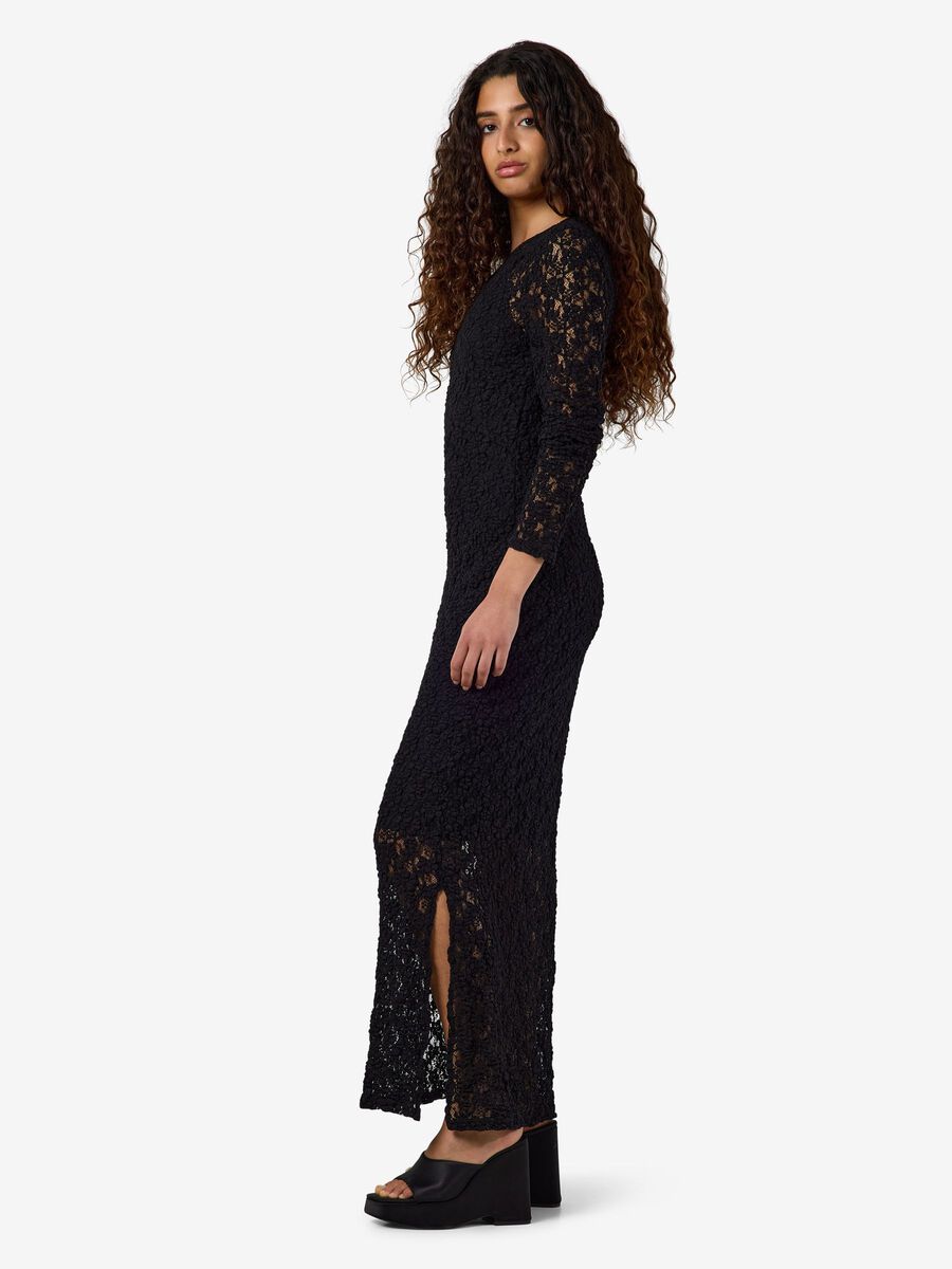 Carousel image 4 NMMIRIAM - LONGUE ROBE EN DENTELLE, Black
