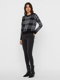 Noisy May CHEQUERED KNITTED PULLOVER, Black, highres - 27014423_Black_818134_005.jpg