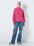 Noisy May HIGH NECK KNITTED PULLOVER, Hot Pink, highres - 27017053_HotPink_004.jpg