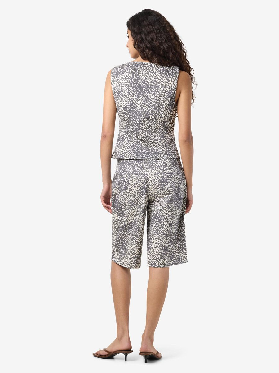 Carousel image - ANIMAL PRINT WAISTCOAT, Winter White | 3