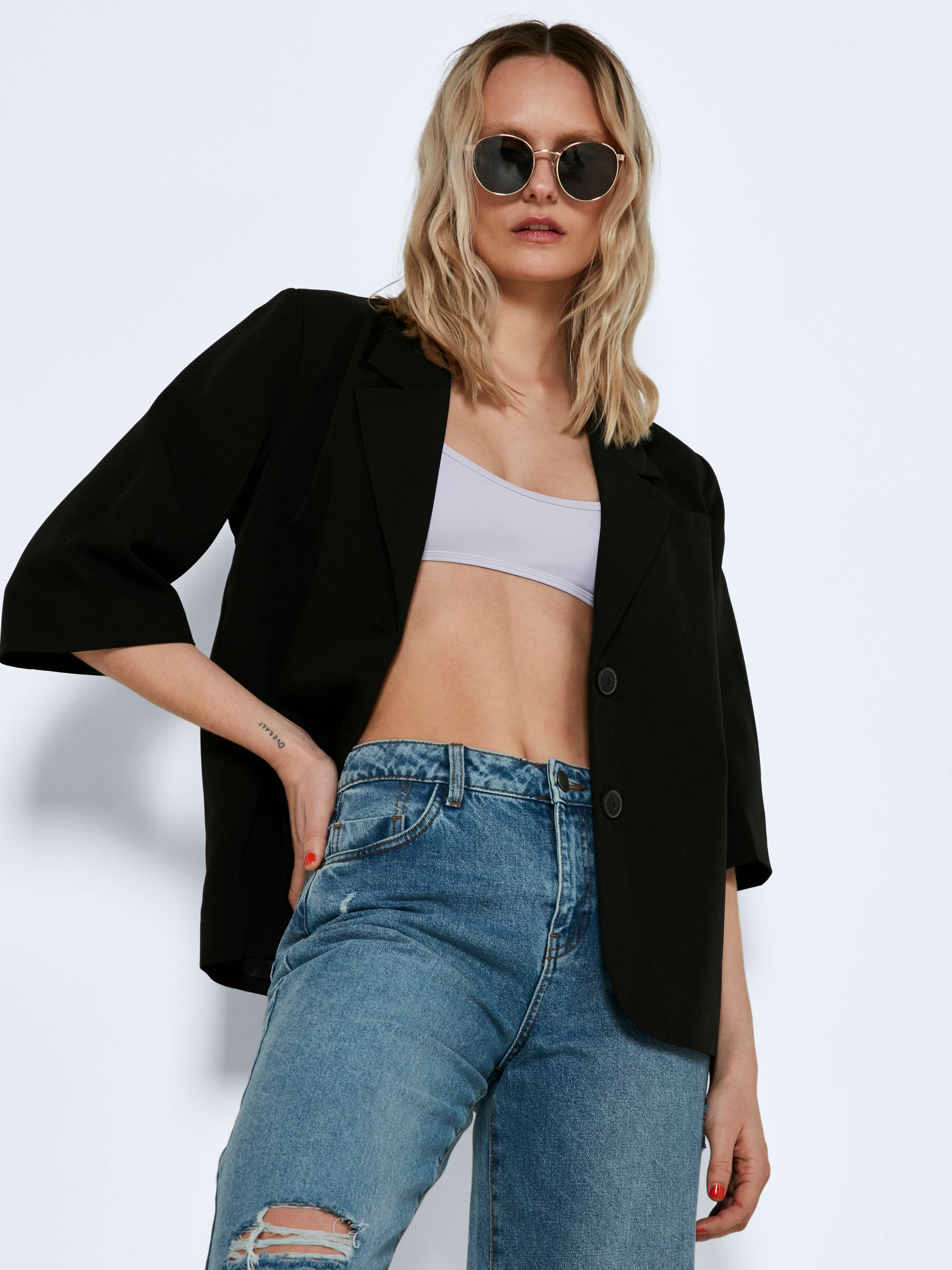 Blazer shop korte mouw