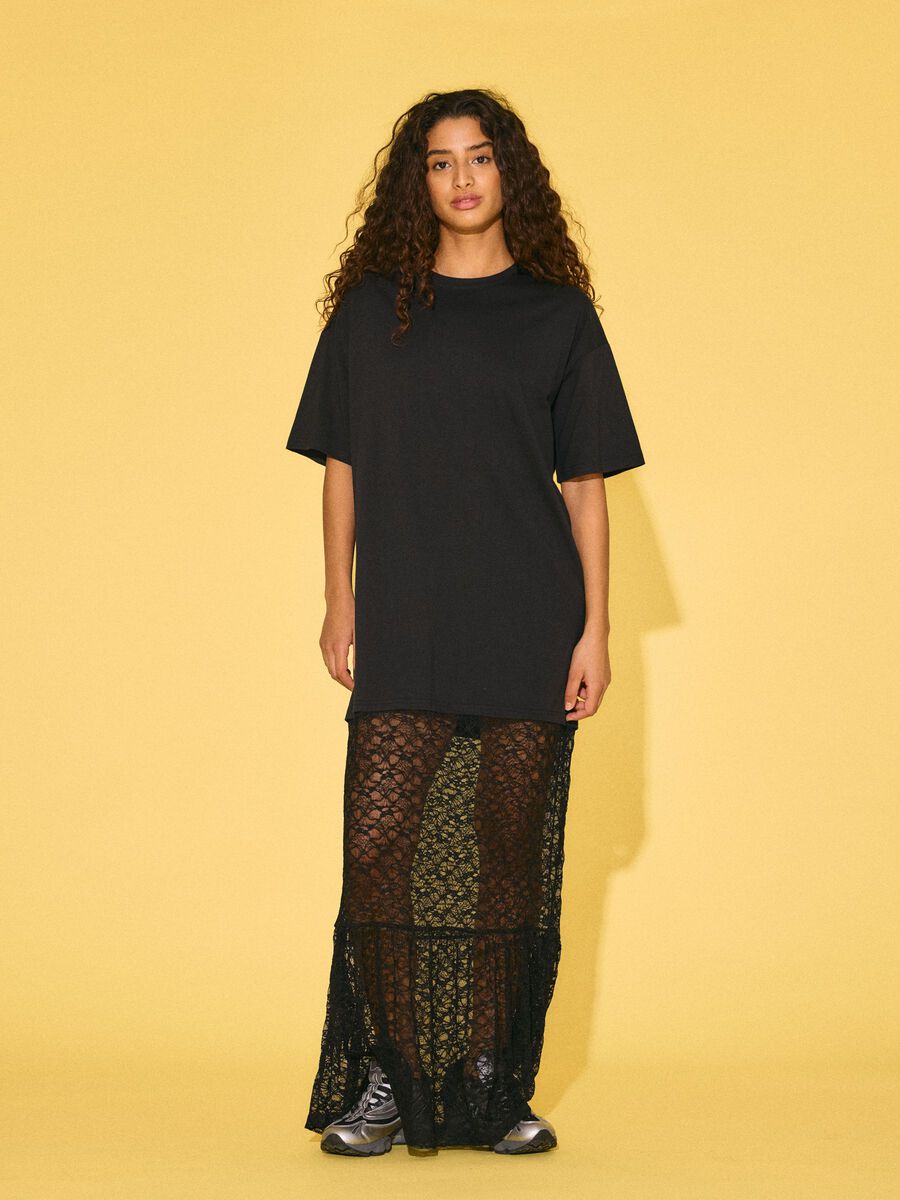Carousel image - VESTIDO DE ENCAJE, Black | 7