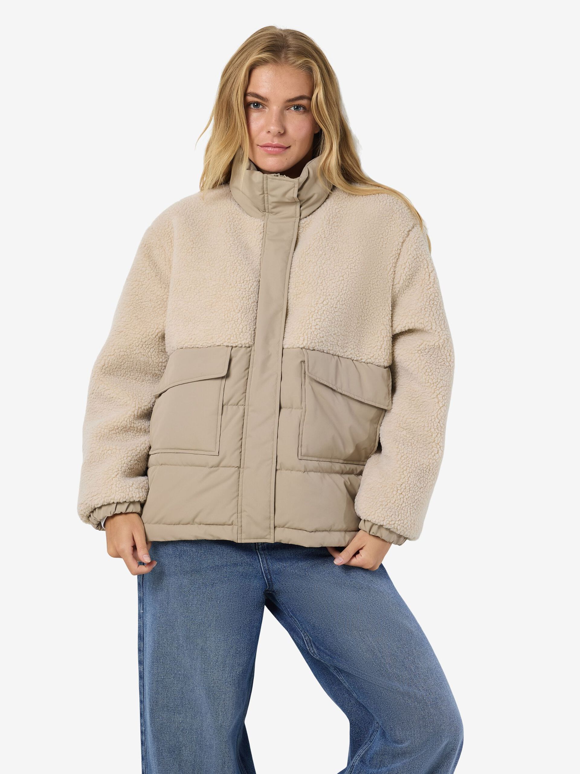 Carousel image - FLEECE PUFFER JACKET, Birch | 6