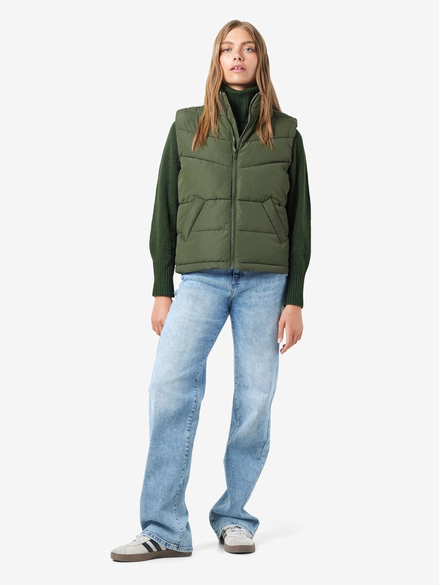 Noisy May NMDALCON SHORT GILET, Kombu Green, highres - 27027287_KombuGreen_004.jpg