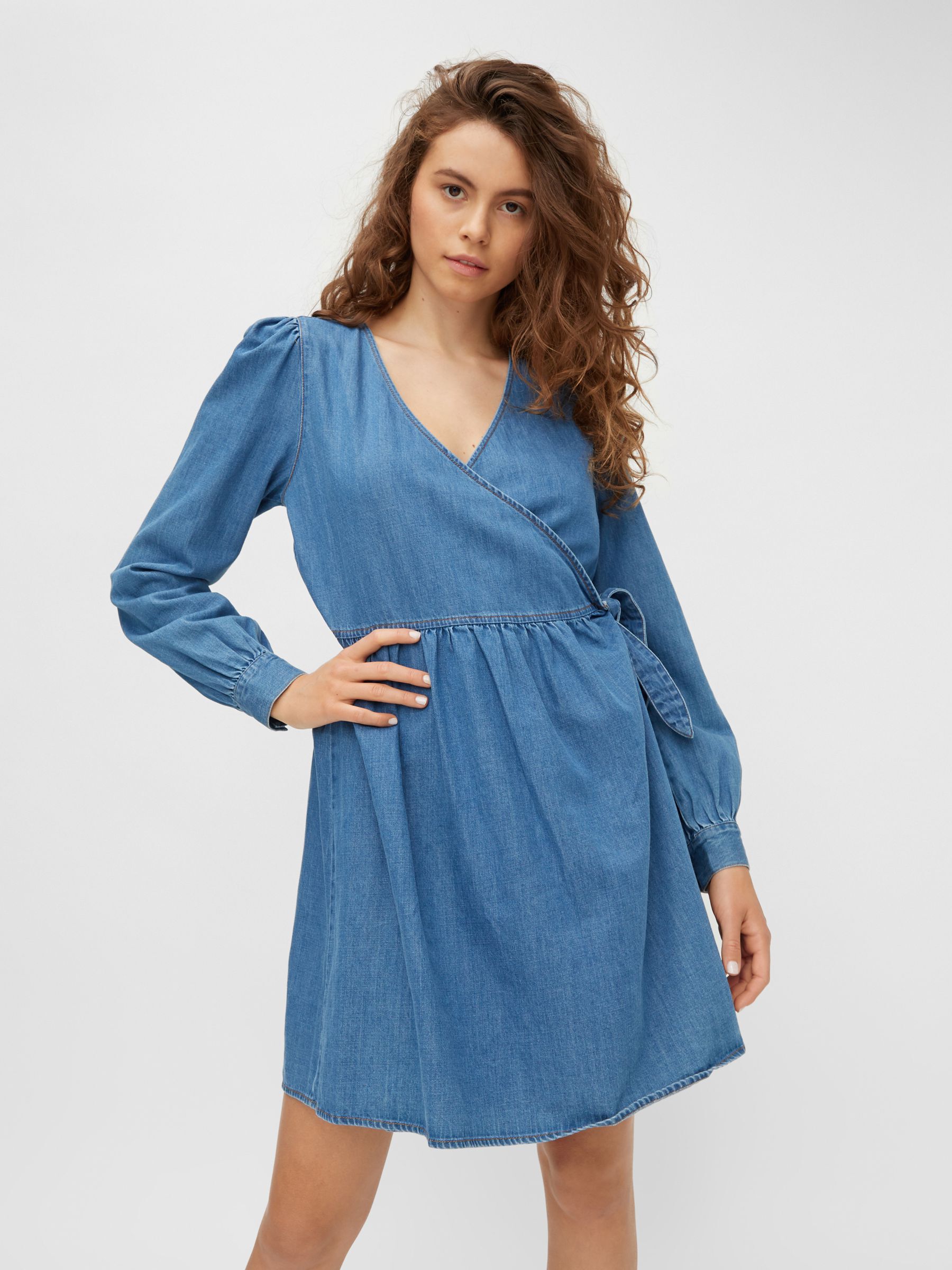 WIKKEL DENIM JURK Blau NOISY MAY