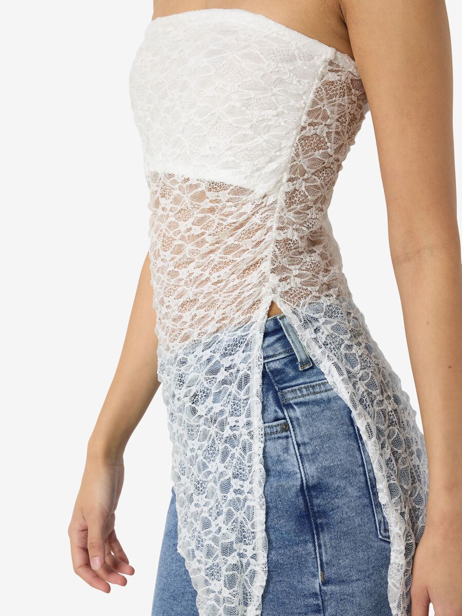 Carousel image - NMLACEY BANDEAU-TOP, Cloud Dancer | 5