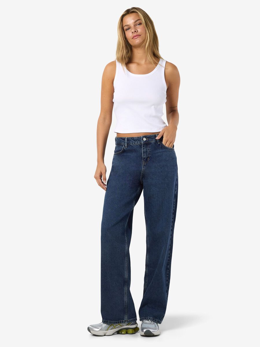 Product tile image - NMALEXA JEAN LOOSE FIT, Dark Blue Denim | 27034405_DarkBlueDenim