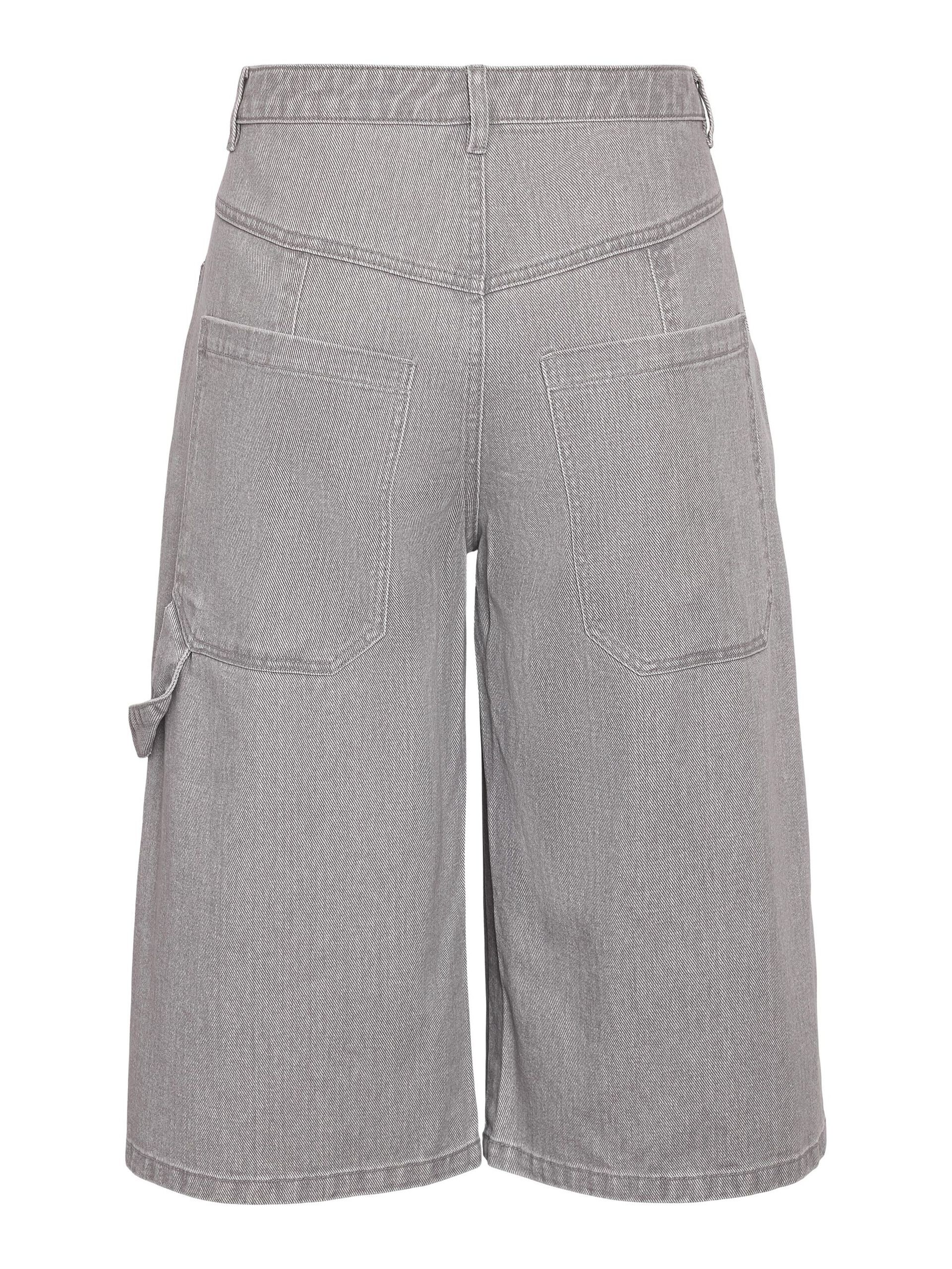 Carousel image - DENIM JEAN JUPE-CULOTTE, Light Grey Denim | 7