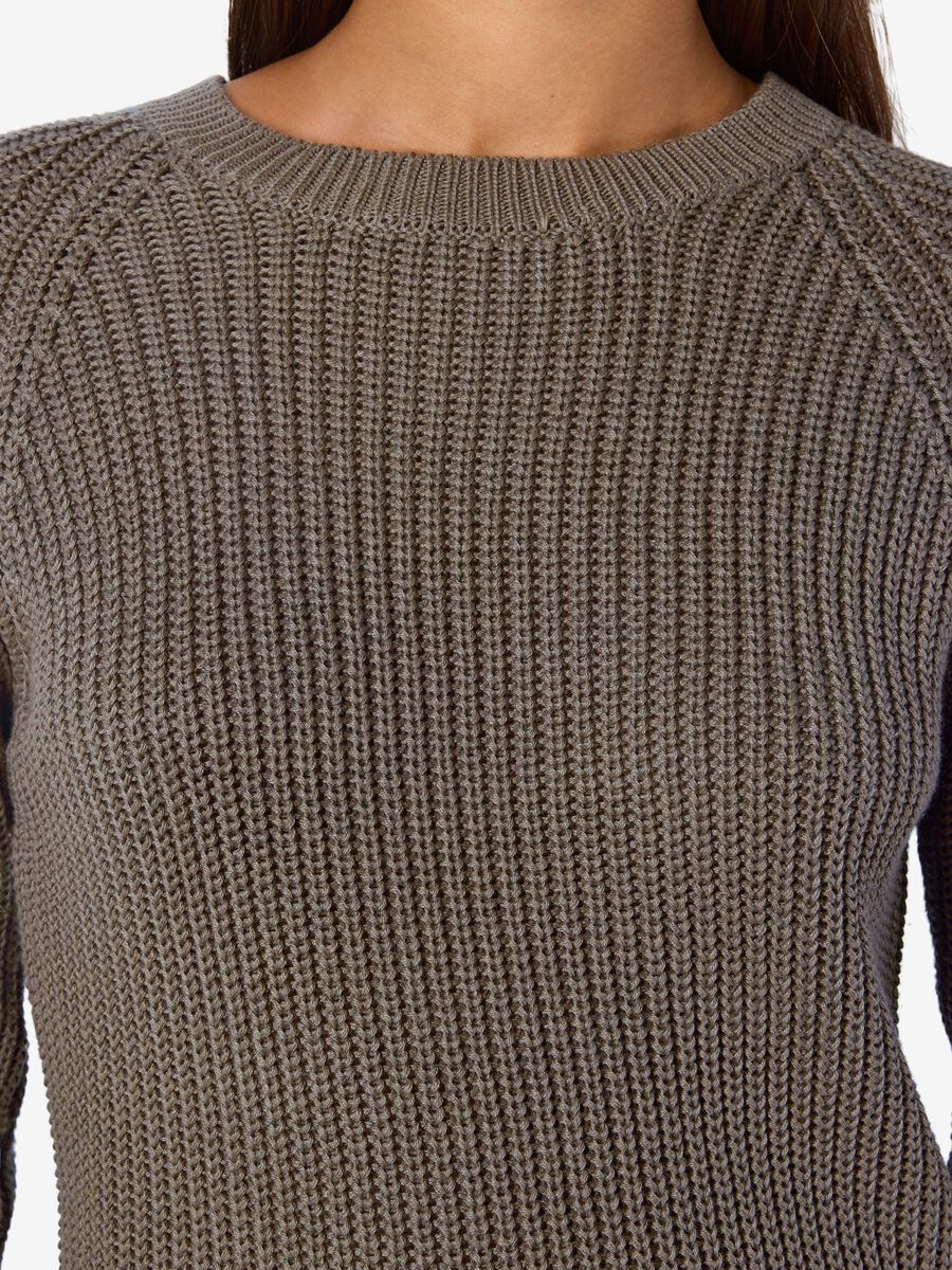 Carousel image - SHORT KNITTED DRESS, Morel | 4