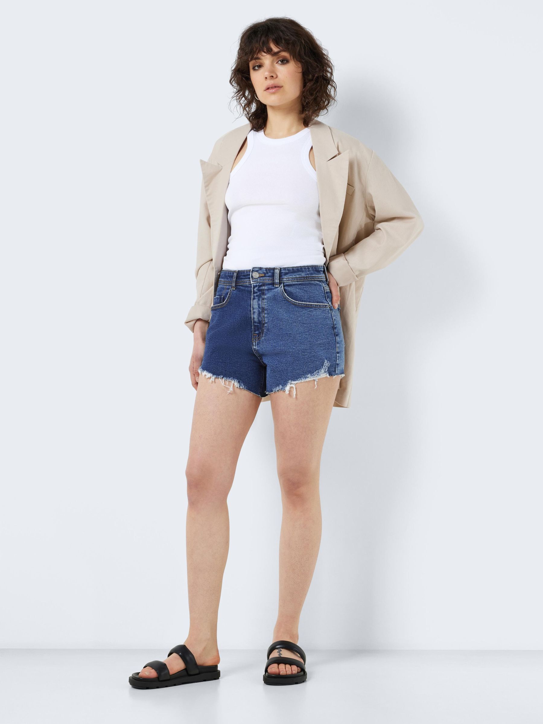 MULTI COLOURED DENIM SHORTS Blue NOISY MAY
