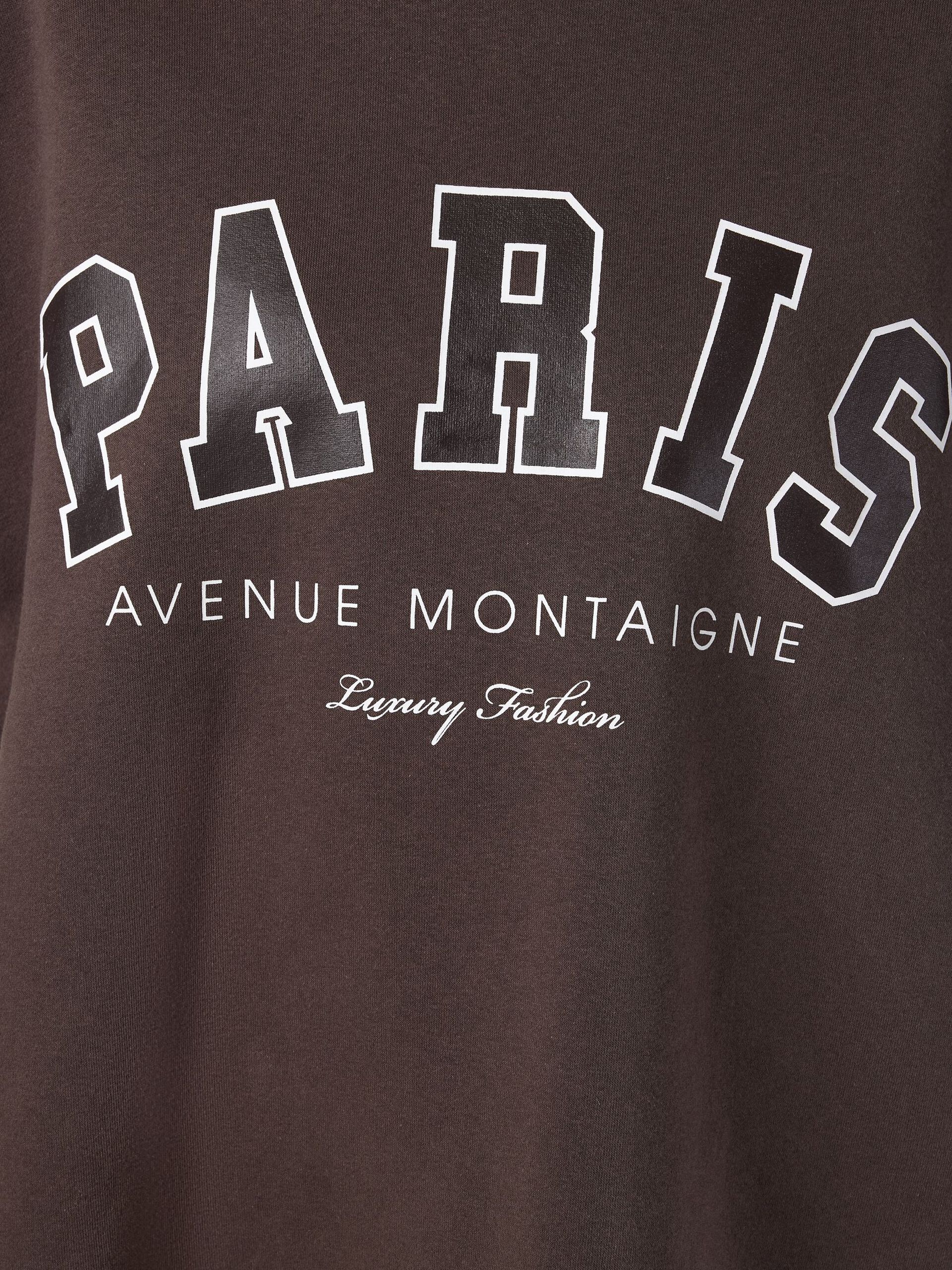 Carousel image - PRINT SWEATSHIRT, Chocolate Brown | 5