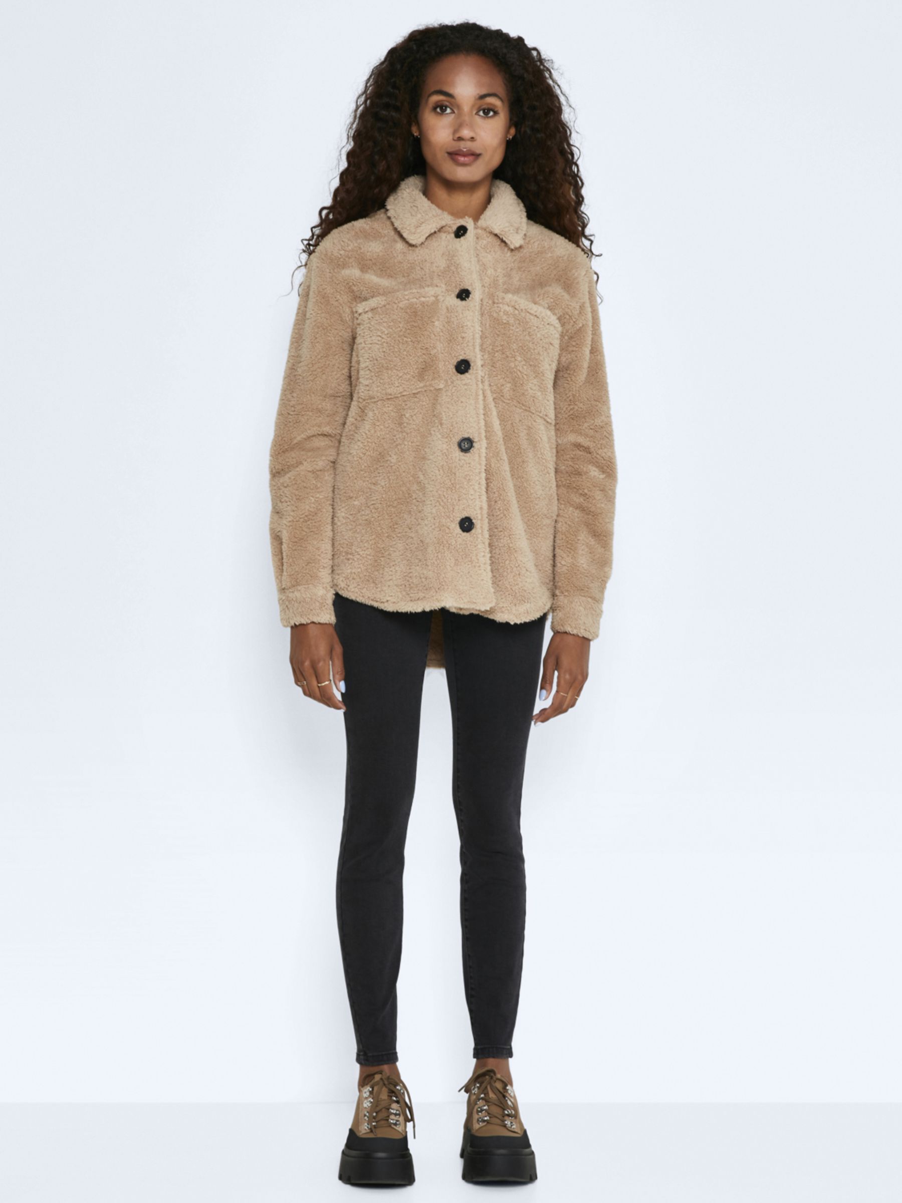 TEDDY JACKET Brown NOISY MAY