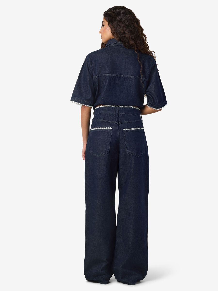 Carousel image - NMADRIANA LOOSE FIT JEANS, Dark Blue Denim | 3