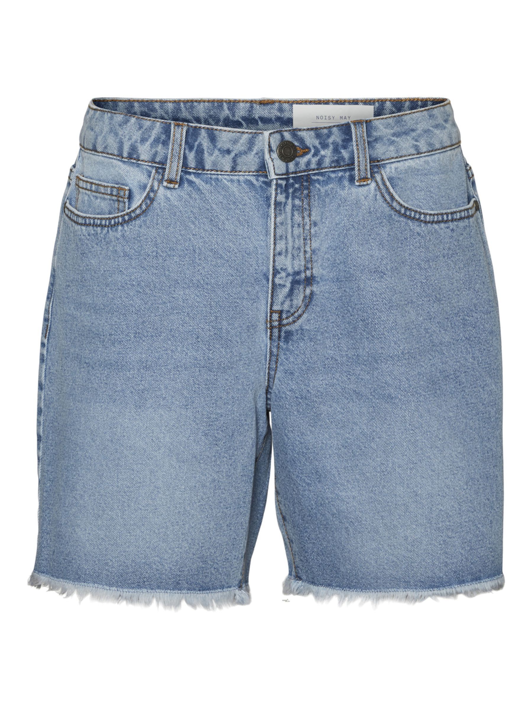 NORMAL WAISTED FRILL DENIM SHORTS Blue NOISY MAY