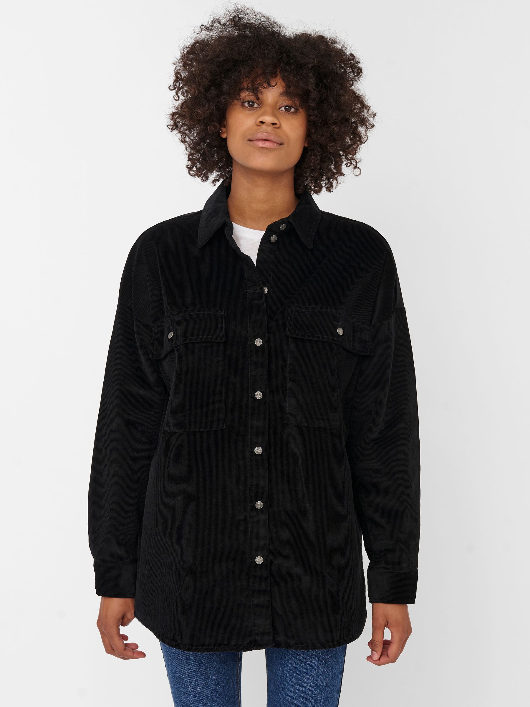 Black oversized hotsell corduroy jacket