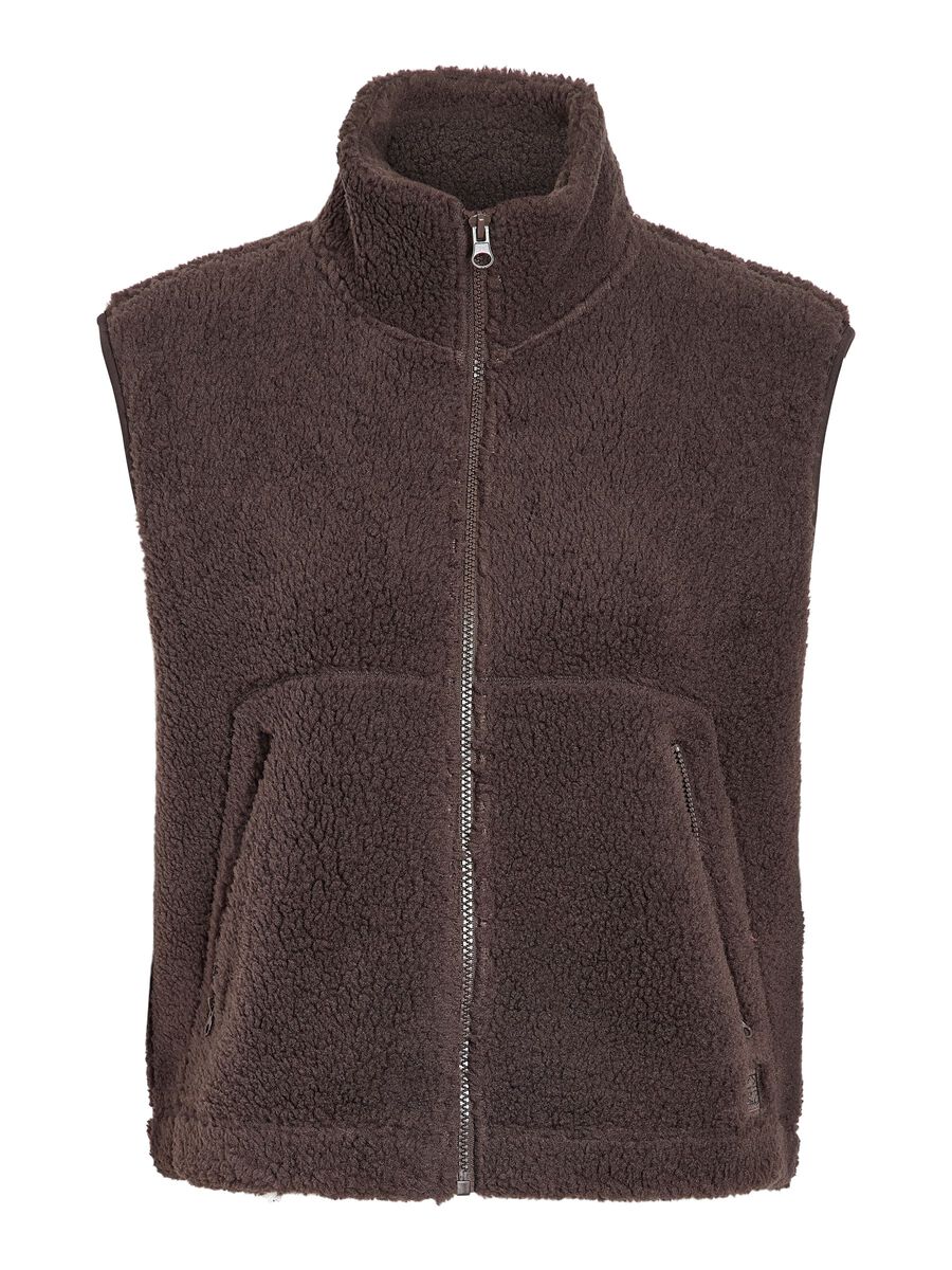 Carousel image 2 NMMASEY TEDDY GILET, Chocolate Brown